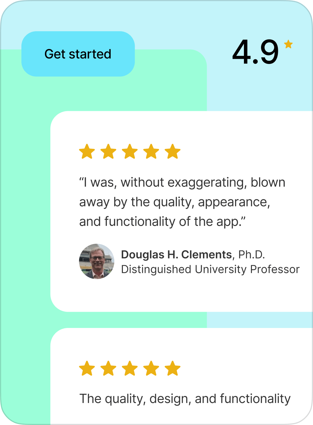 Client testimonial